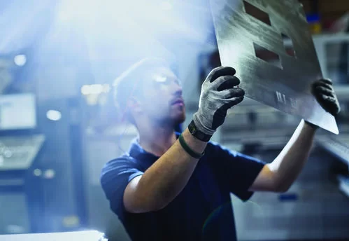 ETQ Noncormance inspector inspecting materials